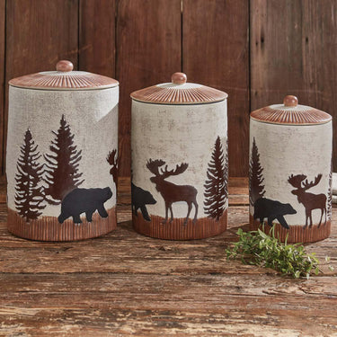 Wilderness Trail Canisters - Set of 3 Park Designs - The Fox Decor
